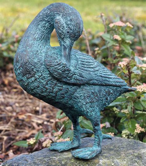 Gartenskulptur Ente Bronze Ddv Lokal