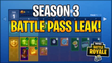After a full marvel takeover last season, many fans will be happy to see fortnite move back towards a more original theme this time around. FORTNITE SEASON 3 BATTLE PASS LEAKED! NEW GUN, SKINS ...