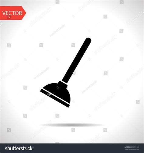 Toilet Plunger Icon Stock Vector Royalty Free