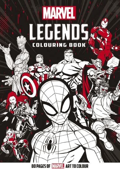 The Store Marvel Legends Adult Colouring Book Book The Store