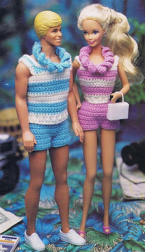 Hawaiian Honeymoon Fashion Doll Crochet Pattern Barbie And Etsy