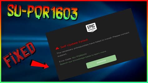 Epic store has recently managed to become the favorite computer gaming platform for gamers. Epic Games Launcher Error 'SU-PQR1603' FIXED - YouTube