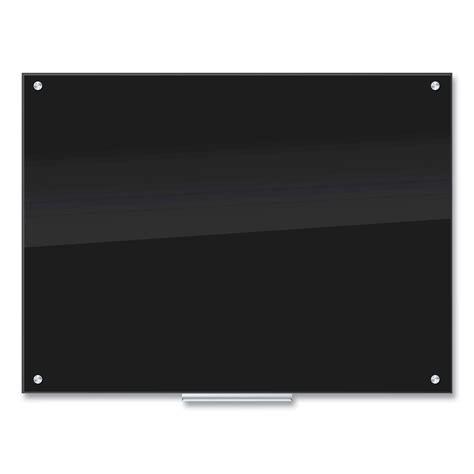 Black Glass Dry Erase Board 48 X 36 Black Surface Reparto