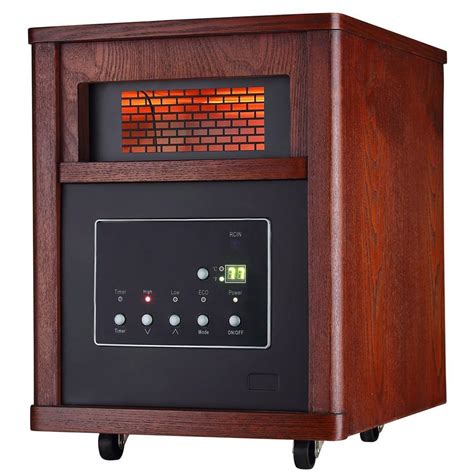 Ecotronic 1500-Watt 6-Element Infrared Electric Portable Heater with ...