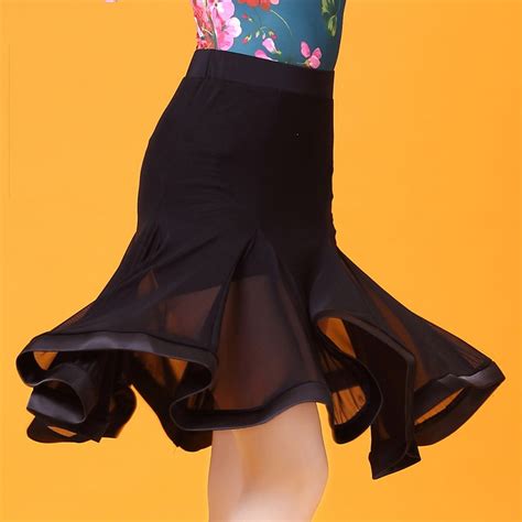 New Arrival Latin Dancing Skirts For Women Black Elegant Skirt Lady Good Quality Ballroom