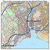 Aerial Photography Map of Bridgeport, CT Connecticut
