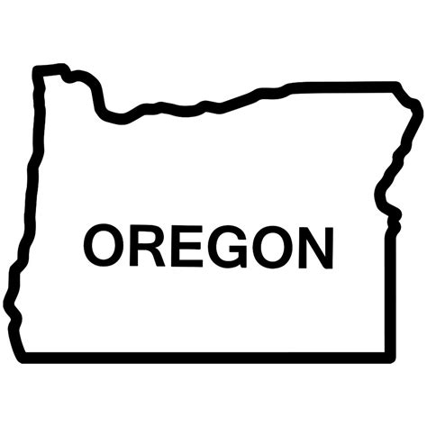 Oregon State Outline Vector At Getdrawings Free Download