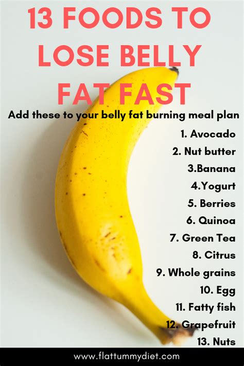 13 Best Foods To Lose Belly Fat Fast Losebellyfat Bellyfat Stomachfat Flattummydiet Fatburnin