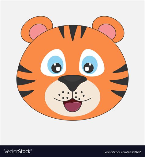 Tiger Face Cartoon