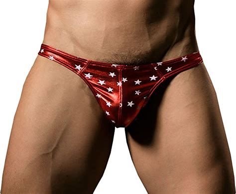Mendove Mens Shiny Faux Leather Thongs Underwear Pack At Amazon Mens