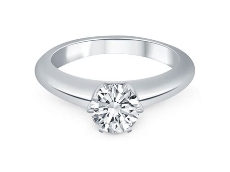 Solitaire Cathedral Engagement Ring Mounting In 14k White Gold