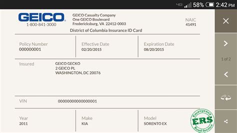 Auto insurance id cards, which also go by proof of insurance, are smaller pieces of paper that you're required to carry these cards show that you have insurance and who you're insured with. Geico credit cards - Credit Card
