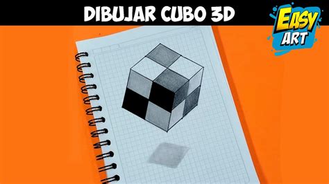 🟢 Como Dibujar Un Cubo 3d Flotante Ilusion Optica Tutorial De