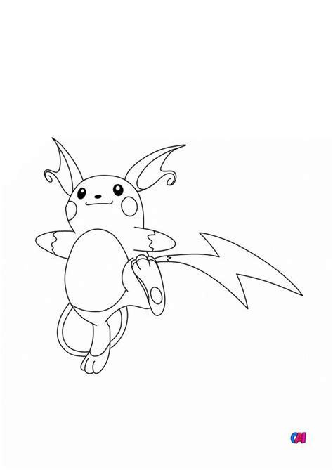 Coloriage Pokémon à Imprimer 26 Raichu