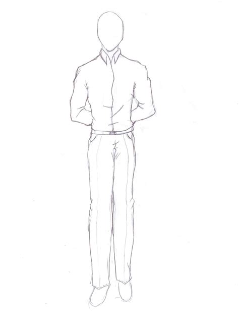 How To Draw Person Standing