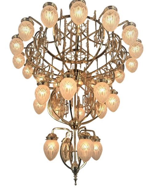 Handmade Brass Chandelier Pannon 28 Pannon Collection By Patinas Lighting