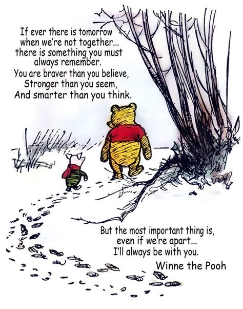 Winnie The Pooh And Piglet Hunt With Quote Print 11 X 14 3241 Pooh