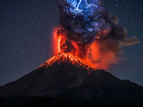 Volcano Lightning Wallpapers Top Free Volcano Lightning Backgrounds
