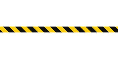 Warning Tape With Yellow And Black Diagonal Stripes Warn Stop Seamless