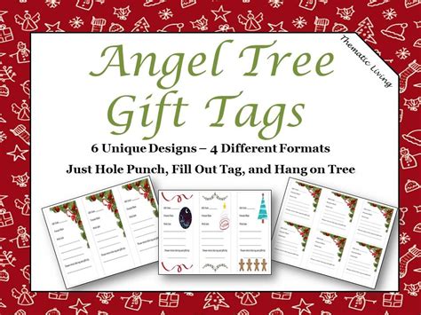 Free Printable Giving Tree Angel Tree Tags Template Printable Templates