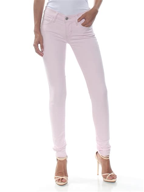 Levi S Womens New Pink Mid Rise Skinny Jeans Waist B B Ebay