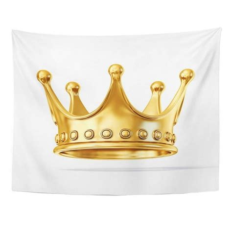 Refred Queen Golden Crown Royal King Royalty Gold Coronation Wall Art