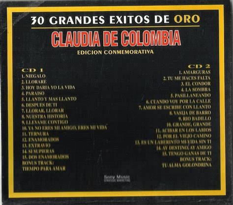 CLAUDIA DE COLOMBIA 30 GRANDES EXITOS DE ORO LA VOZ DE SIEMPRE 2