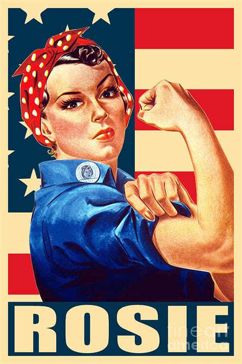 Rosie The Riveter We Can Do It Propaganda Pop Art Digital Art By Megan