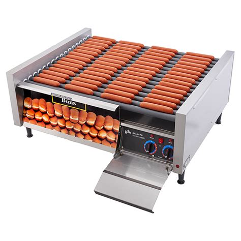 Grill Max 75scbd Roller Grill Built In Bun Drawer Duratec Rollers