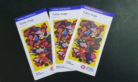 X Tfl London Underground Tube Map December Pocket Size Helter