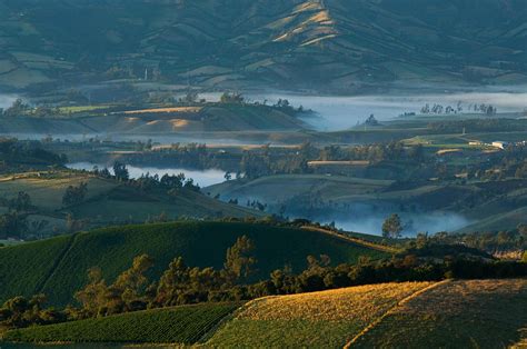 Landscape Of Southern Colombia Near The Town Of Pupiales In The