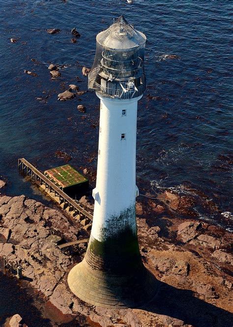 The Bell Rock Lighthouse From The Air In 2020 Bell Rock Lighthouse