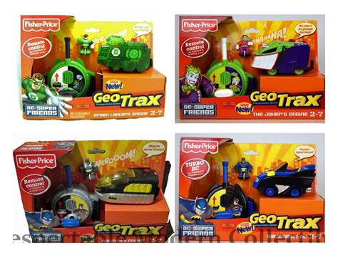 Fisher Price Super Friends Geotrax Batmobile Batman Joker Green