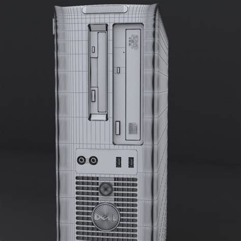 3d Dell Optiplex Desktop Computer Model