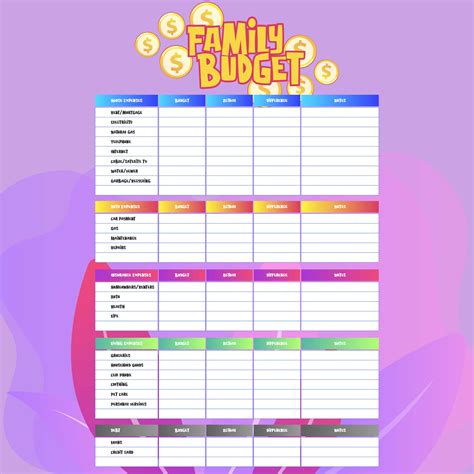 4 Best Images Of Free Printable Blank Budget Spreadsheet Free