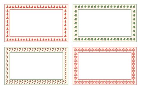 8 Best Images Of Free Printable Christmas Label Borders Free