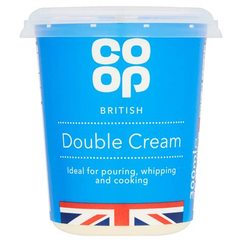 co op british double cream 300ml co op