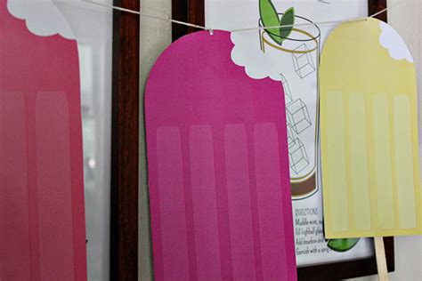 Popsicle Garland Diy Free Printable 3 Ways The Flair