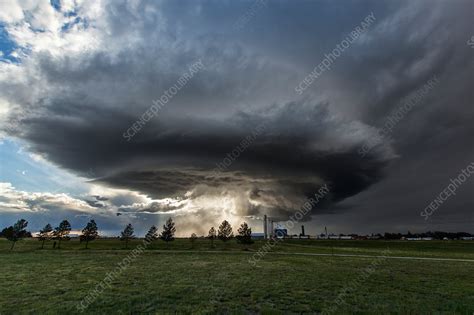 Supercell Thunderstorm Colorado Usa Stock Image C