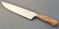Coltello Chef - manico olivo - cuoco - 27 cm - DUE BUOI Knives