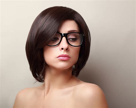 16 Top Inspirasi Glasses Bob Hair Girl