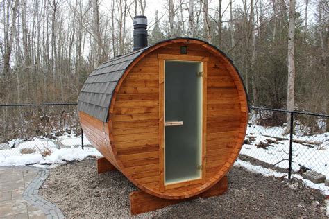 Outdoor Barrel Sauna Round Mini Bsaunas Heaters