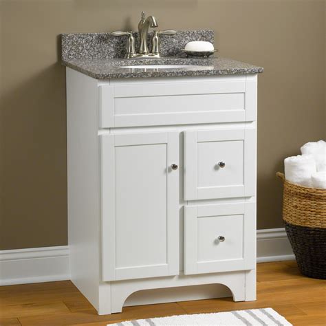 Worthington 24 Vanity In White Transitional Bathroom Vanities And