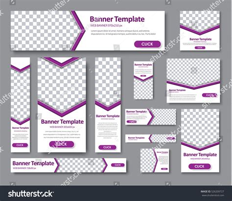 Crypto currency animated banner google web designer is a beautiful set of banner templates, made for all business purposes. Design Web Banners Different Standard Sizes Stock Vector ...