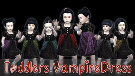 Toddlers Vampire Dress At Seger Sims Sims 4 Toddler Sims 4 Children