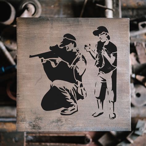 Sniper Banksy Stencils Stencil Revolution