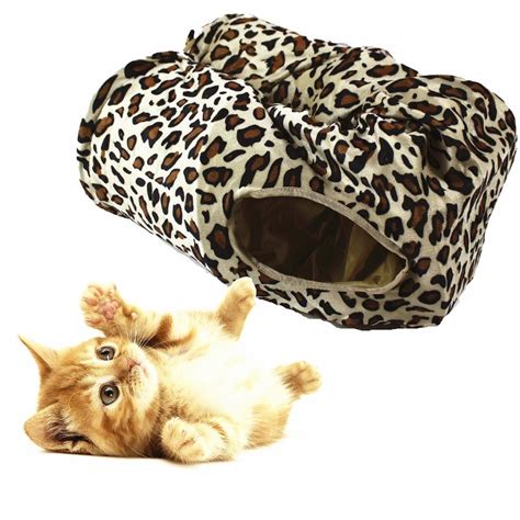 Buy Pet Product Cat Tunnel Leopard Print Crinkly Cat