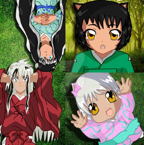 Inuyasha And Kagomes Children All Together By Hybridcatgirl995 On