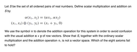 solved let s be the set of all ordered pairs of real