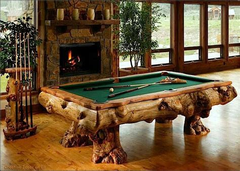 To move it, seek professional attempts to move it yourself can harm the slate, aprons and rails, not to mention yourself and could void your warranties. Pool table | Custom pool tables, Pool table, Log furniture